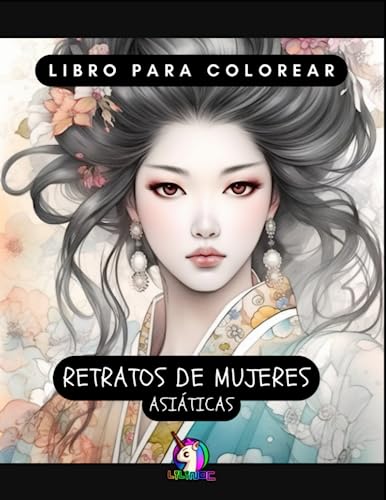 Libro de colorear mujeres asiáticas (Arte Artificial)