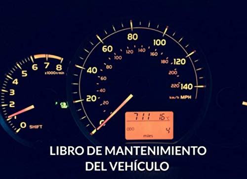 Libro de mantenimiento del vehículo: Registro de mantenimiento de coches - 20,96 cm x 15,24 cm, 101 páginas - Páginas prefabricadas para llevar un ... - Adecuado para cualquier fabricante.