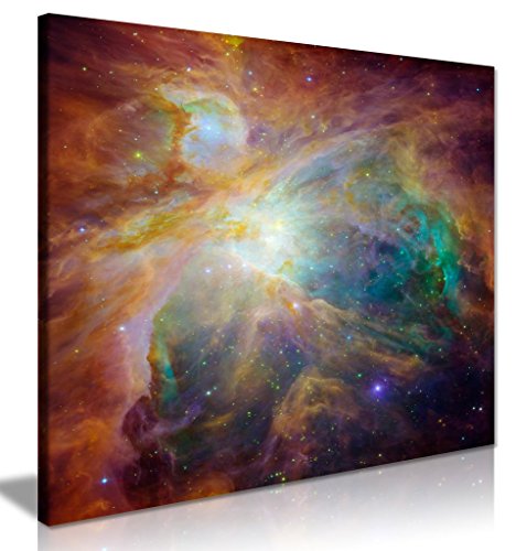 Lienzo decorativo para pared con diseño de nubes cósmicas de Orión, universo de la nebulosa de Orión (76,2 x 76,2 cm)