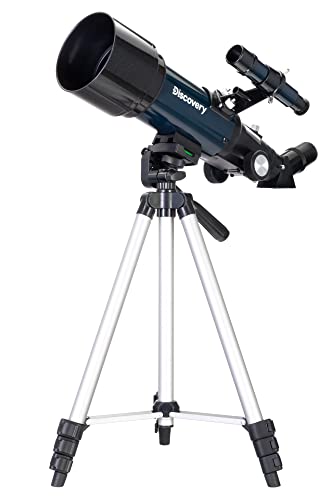 Ligero Telescopio Refractor Portátil Discovery Sky Trip ST70 De 70 mm para Niños y Principiantes con Adaptador De Fotos y Libro sobre Astronomía En Español
