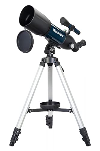Ligero Telescopio Refractor Portátil Discovery Sky Trip ST80 De 80 mm para Niños y Principiantes con Adaptador De Fotos y Libro sobre Astronomía En Italiano