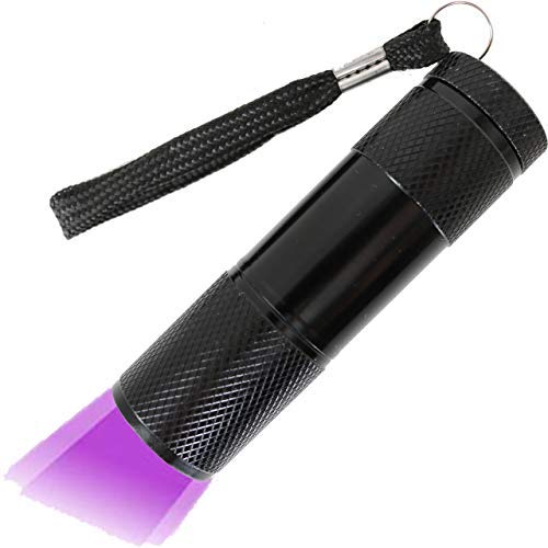 Linterna Led Ultravioleta UV flashlight 9 LED Ultravioleta Desinfección manchas de orina de mascotas Luz negra 395nm luz ultravioleta