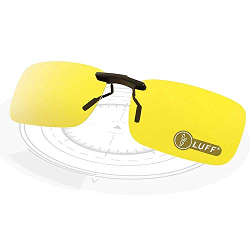 LUFF Polarizado Clip Unisex en Gafas de Sol para Anteojos Recetados-Buen Estilo de Clip Gafas de Sol para la Miopía Gafas al Aire Libre/Conducción/Pescar (Night vision clip)