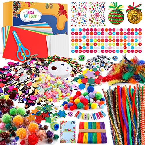 Suministros completos de arte DIY para niños, Kit de manualidades,  actividad de artesanía, caja final de manualidades para proyectos  escolares, regalos para niños y niñas - AliExpress