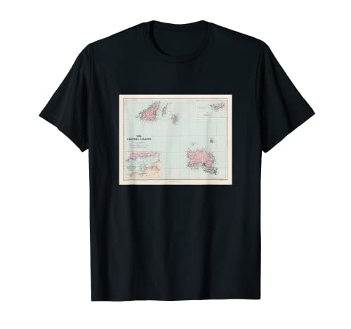Mapa de Islas del Canal Viejo (1904) Camiseta