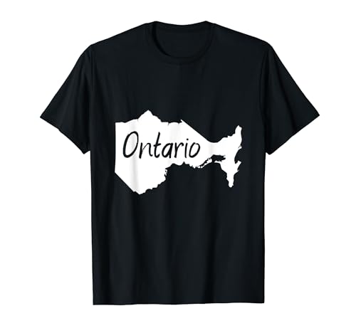 Mapa de Ontario Canadá | I Love Toronto Ontario Apparel Camiseta