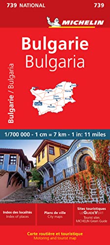 Mapa National Bulgarie / Bulgaria (11739): Strassen- und Tourismuskarte (Mapas National)