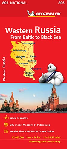 Mapa National Rusia Oeste - Del Baltico al Mar Negro (Mapas National Michelin)