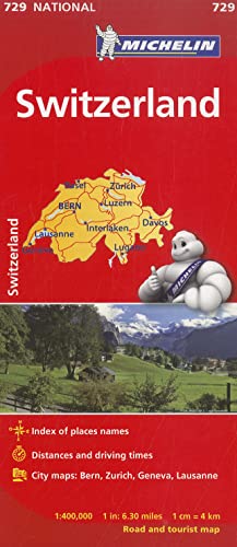 Mapa National Suiza (Mapas National Michelin) [Idioma Inglés]