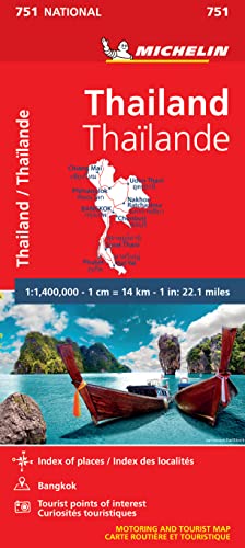 Mapa National Tailandia: 751 (Mapas National Michelin)