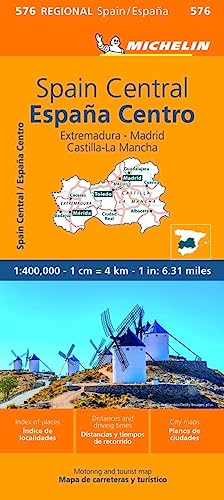 Mapa Regional España Centro - Extremadura, Castilla-la Mancha, Madrid (11576): Straßen- und Tourismuskarte 1:400 000 (Mapas Regional)