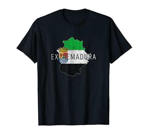 Mapa y Bandera Extremadura - Extremadura España Souvenir Camiseta
