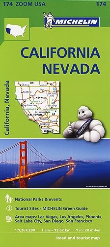 Mapa Zoom. California - Névada: Road and Tourist Map (Mapa Zoom Michelin)