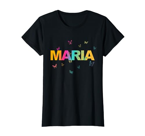 Maria - Hermoso nombre con mariposas Camiseta