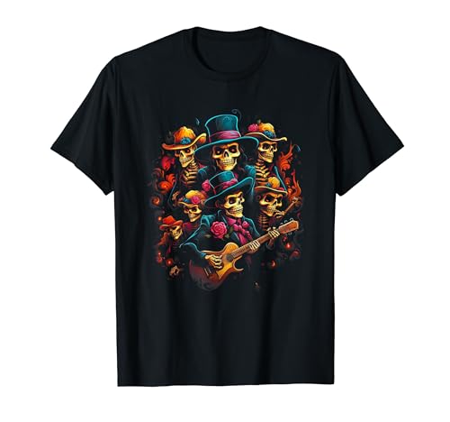 Mariachi Undead - Camiseta divertida de la banda de esqueleto de Mariachi Camiseta