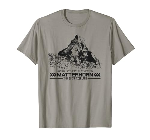 Matterhorn Suiza Alpes Zermatt senderismo montaña aventura Camiseta