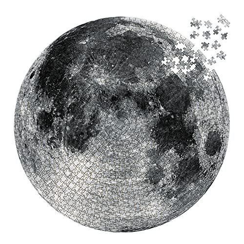 MaxRenard Rompecabezas circular de luna, 1000 piezas para adultos, rompecabezas, redondas, con temática de naturaleza, rompecabezas
