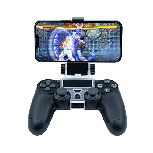 Mcbazel Smart Phone Clip Holder Mount Stand para PS4 / PS4 Slim / PS4 Pro Controller Negro