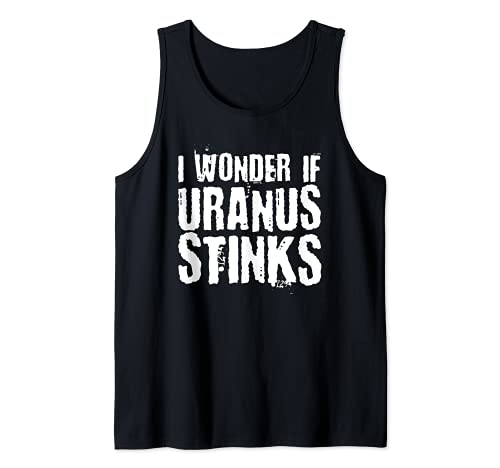 Me pregunto si Urano apesta a diseño gráfico superguay Camiseta sin Mangas