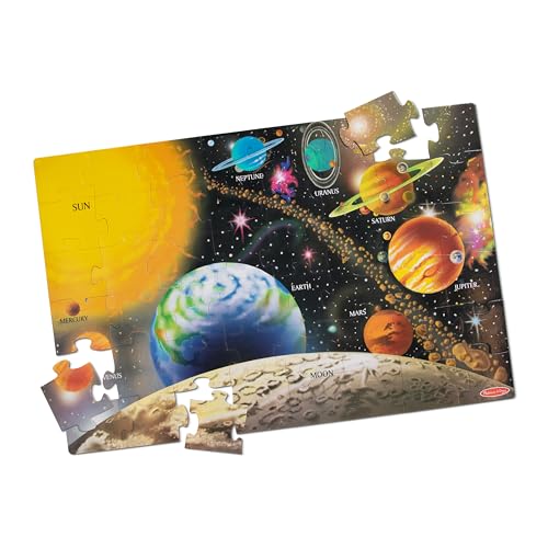 Melissa & Doug Puzzle gigante para el suelo 48 piezas, Sistema Solar 3+