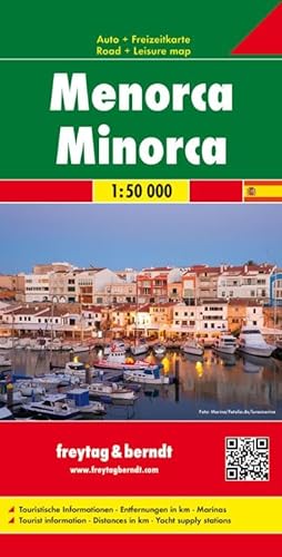 Menorca, mapa de carreteras. Escala 1:50.000. Freytag & Berndt.: Toeristische wegenkaart 1:50 000 (Auto karte)