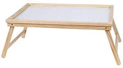 Mesa de Desayuno Plegable de Madera 50x31x21cm, Bandeja Plegable Cama auxilia Multiusos
