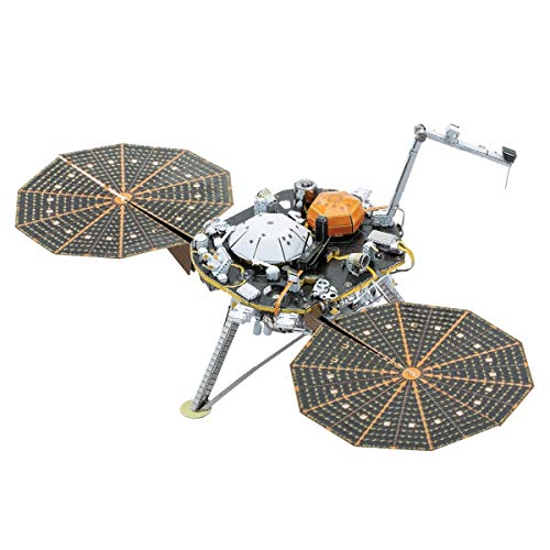 Metal Earth Puzzle 3D Modulo Aterrizaje De Marte Insight. Rompecabezas De Metal De Espacio. Maquetas para Construir para Adultos Nivel Desafiante De 14.99 X 5.59 X 6.35 Cm