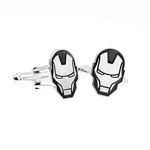 Mi Joya Personalizada - Gemelos Iron Man Plata de Ley - Gemelos Originales Para Camisas - Para Hombres y Niños - Regalos Para Bodas, Comuniones, Bautizos