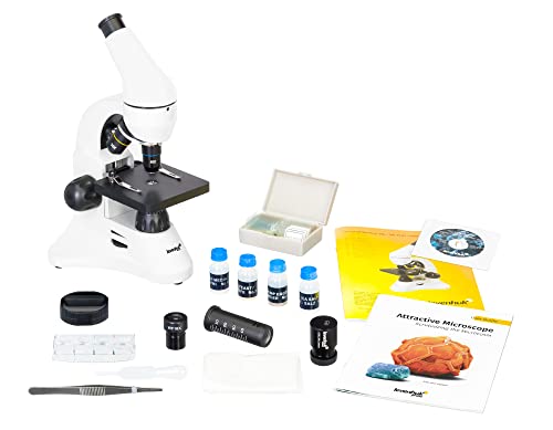 Microscopio Digital Levenhuk Rainbow D50L Plus 2M con Cámara, Software, Estuche de Almacenaje y Kit de Experimentos