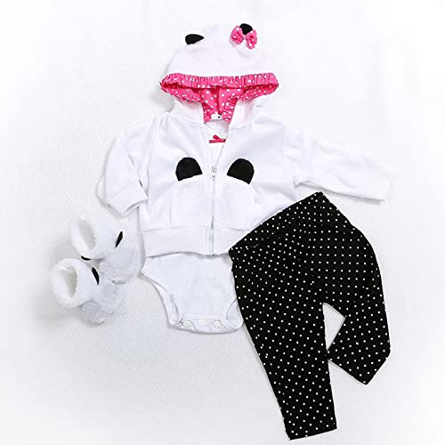 MineeQu 5 estilos diferentes dos tamaños 47 CM vestido de muñecas de bebé recién nacido muñeca de bebé Reborn toda ropa de algodón