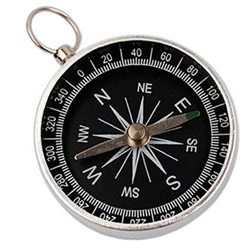 Mini Keychain De Compass, 2 Pcs Ligero De Aleación De Aluminio Pocket Keyring para Acampar Mochilas De Senderismo Gear De Navegación De Supervivencia Salvaje