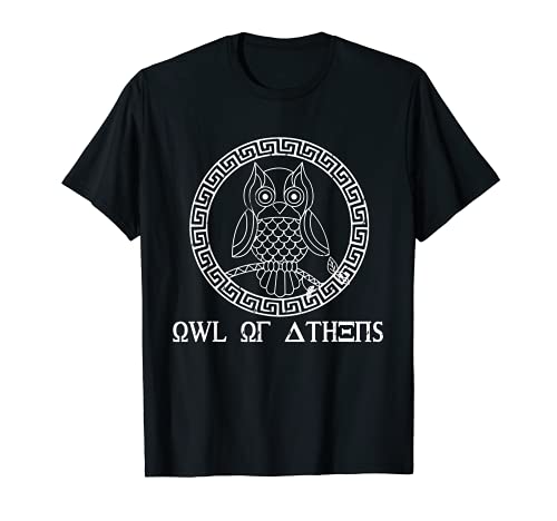 Mitología griega Atenea Diosa Atenea Búho Atenas Camiseta