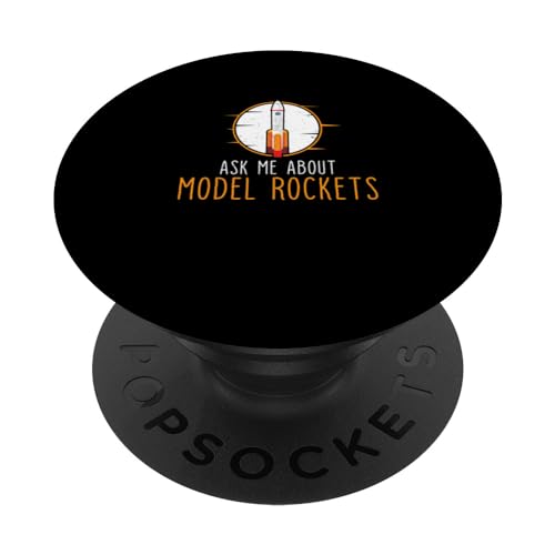 Model Rocket Pregúntame sobre Funny Rocket Science PopSockets PopGrip Intercambiable