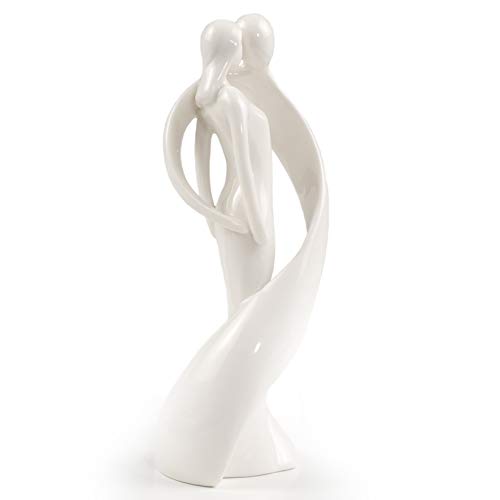 Mopec Figura de Porcelana Novios fusión, Pack de 1 Unidad, Blanco, 0.02x6.00x18.00 cm