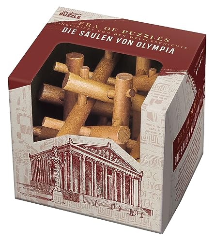 moses of columnas de Olympia, Puzzle de Madera en la tradición de la Antigua Grecia, Juego de Paciencia en diseño Noble (92132)