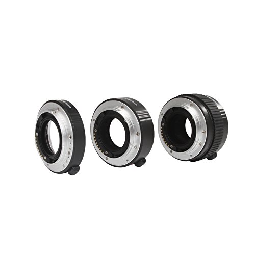 Movo Foto AF macro tubo de extensión para cámara Sony Alpha DSLR con tubos de 12 mm, 20 mm y 36 mm (montaje de metal)