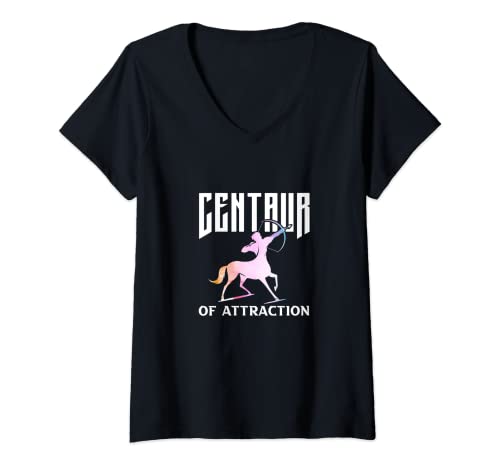Mujer Centaur of Attraction Diseño para un fanático de la mitología Camiseta Cuello V