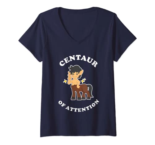 Mujer Centauro De Atención - Divertido Centauro Griego Mítico Camiseta Cuello V