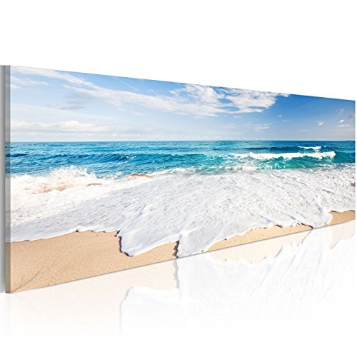 murando Cuadro en Lienzo Mar Playa 1 parte Impresión en Material Tejido no tejido cuadro de pared impresión artística fotografía imagen gráfica decoración Naturaleza Paisaje