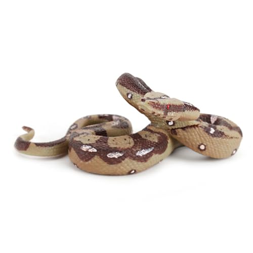 MUYAPAY Serpiente Realista Juguete Alta Simulación Python Modelo de Juguete Gran Serpiente Realista Figura de Animal de Reptil Realista Serpientes,para Accesorios de Broma de Halloween