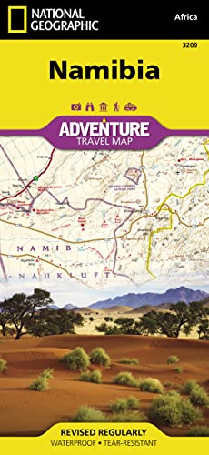 Namibia: Travel Maps International Adventure Map: 3209 (National Geographic Adventure Map)