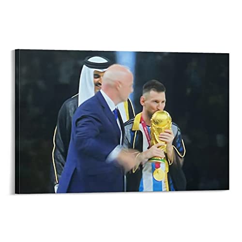NANXIANG Póster de presentación del premio de la Copa del Mundo 2022 Argentina Hércules (18) pósteres de arte de pared, pintura en lienzo, decoración de pósteres de 8 x 12 pulgadas