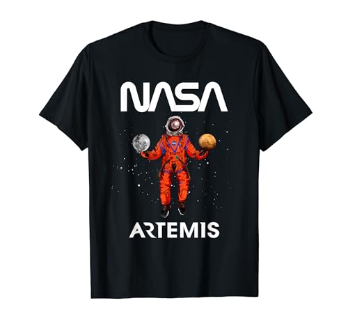 NASA Artemis Misión Astronauta Luna Marte Camiseta
