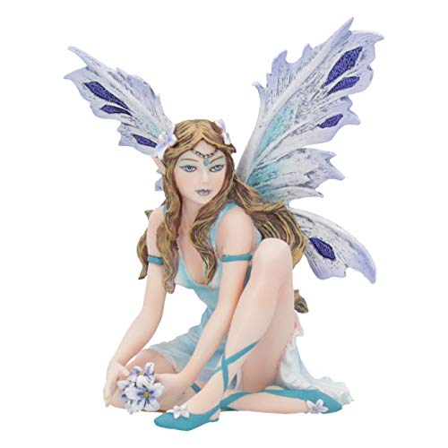 Nemesis Now 12cm Figurine Melody-Figura Decorativa (12 cm), Resina, Azul, Size 41cm