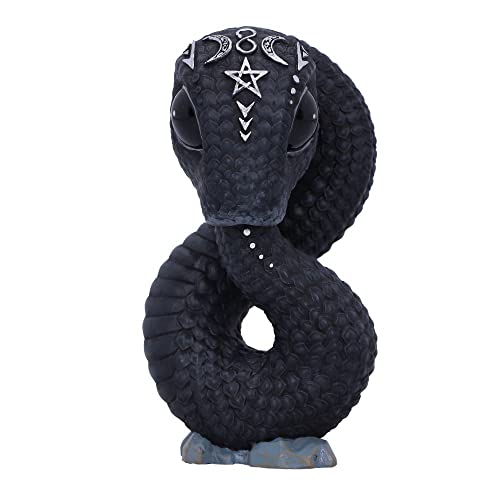 Nemesis Now Cult Cuties Ouroboros Serpiente de 9,6 cm, Resina, Negro, Figura de Serpiente Oculta Ouroboros, Figura de Serpiente aterradoramente Adorable, Regalo de Serpiente, Fundido en la Mejor