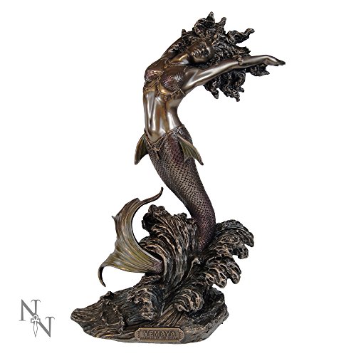Nemesis Now - Figura Decorativa de Diosa yemaya de Agua, 27 cm, Resina, Bronce, Talla única