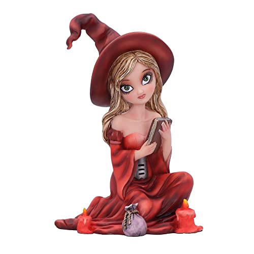 Nemesis Now Rina - Figura de Bruja (15 cm), Color Rojo