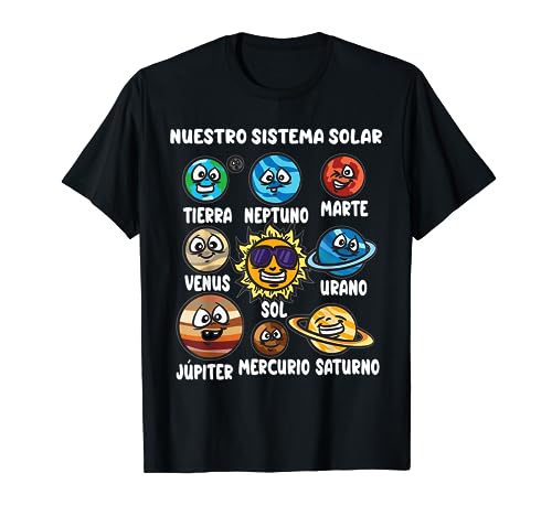 niños sol planeta planetas sistema solar Camiseta