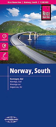 Noruega sur, mapa impermeable de carreteras. Escala 1:500.000 impermeable. Reise Know-How.: reiß- und wasserfest (world mapping project) (Norway South (1:500.000))