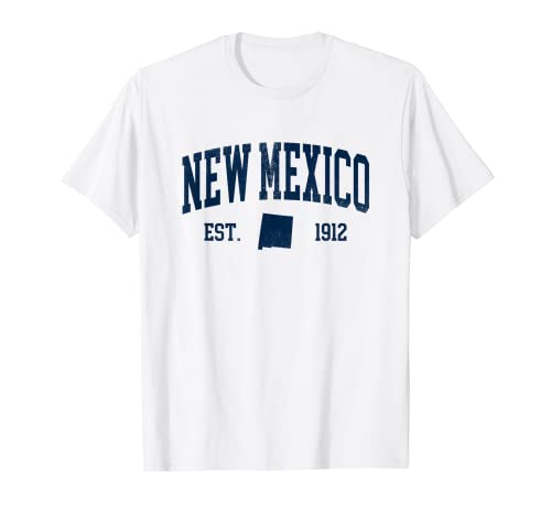 Nuevo México Camisa Mapa 1912 Vintage Souvenirs Nuevo México Camiseta